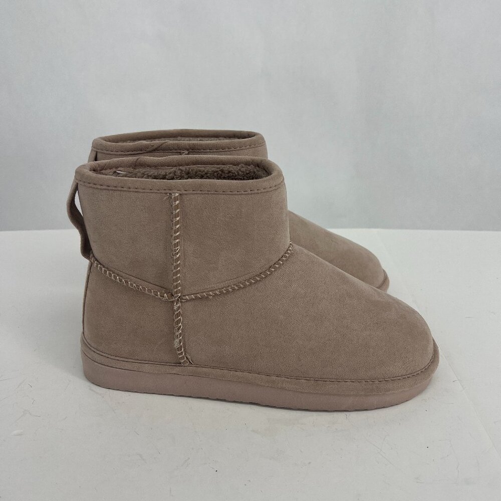 H&M Tan Mauve Cozy Ankle Boots